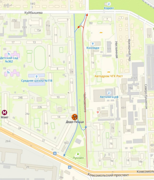 На улице Чайковского в Челябинске введут одностороннее движение