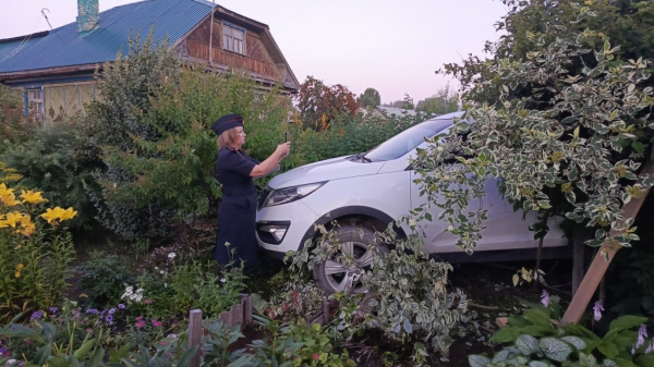 17-летняя девушка без прав сбила в саду женщину с ребенком (ФОТО)